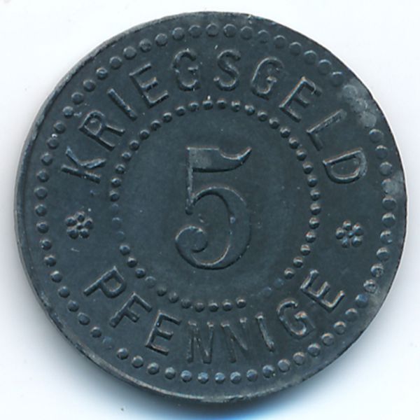 Зиген., 5 пфеннигов (1917 г.)
