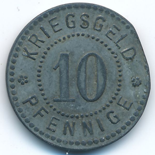 Зиген., 10 пфеннигов (1917 г.)