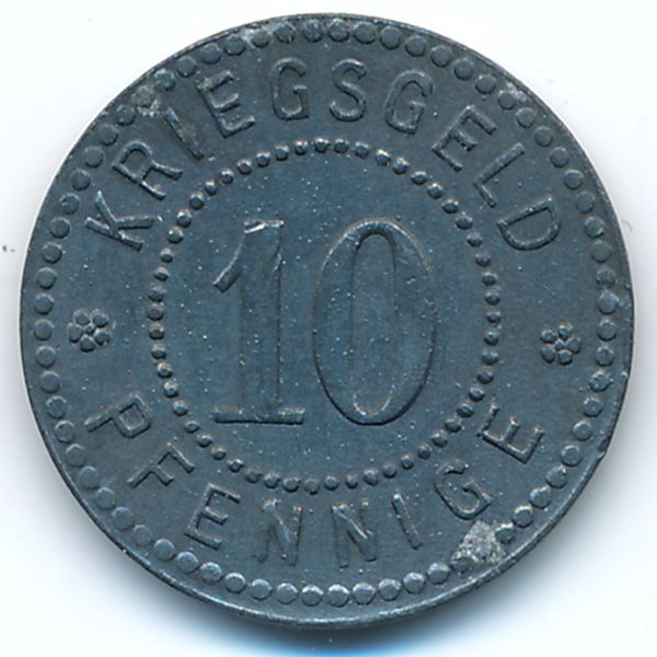 Зиген., 10 пфеннигов (1917 г.)