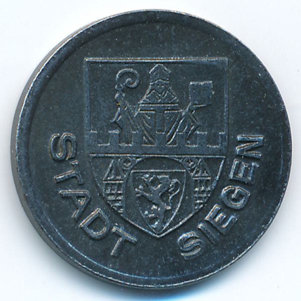 Зиген., 10 пфеннигов (1918 г.)