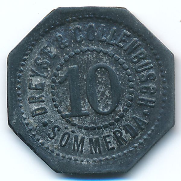 Зёммерда., 10 пфеннигов