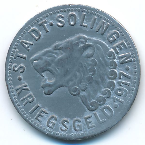 Золинген., 50 пфеннигов (1917 г.)