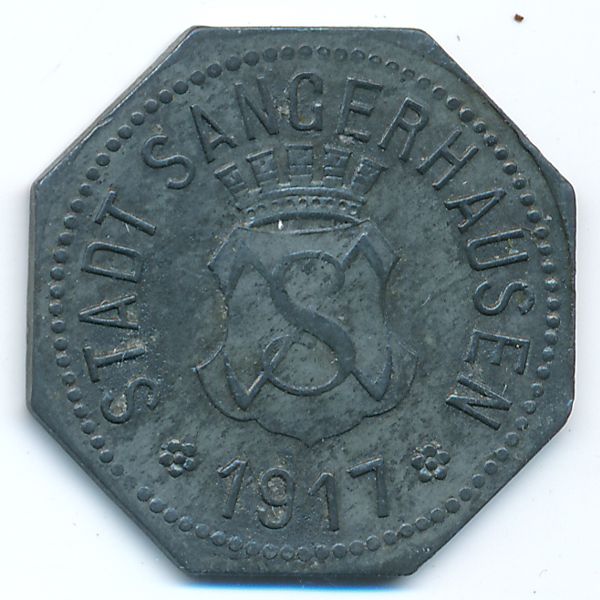 Зангерхаузен., 50 пфеннигов (1917 г.)