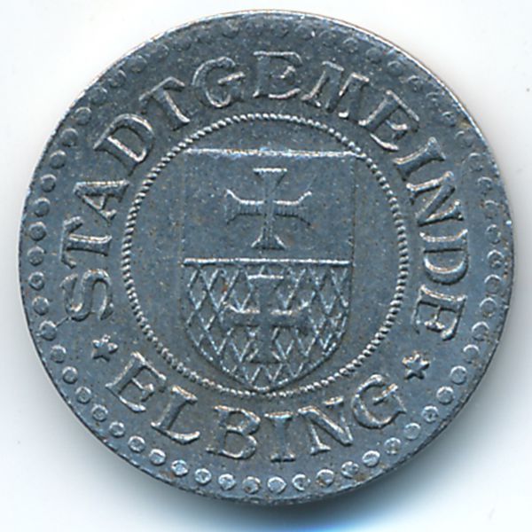 Эльбинг., 2 пфеннига (1918 г.)