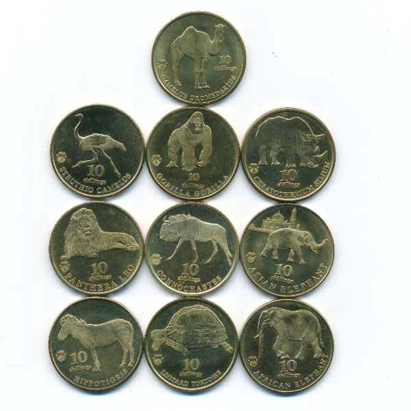 Биафра., Набор монет