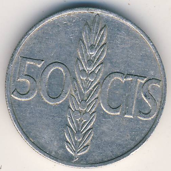 Испания, 50 сентимо (1966 г.)