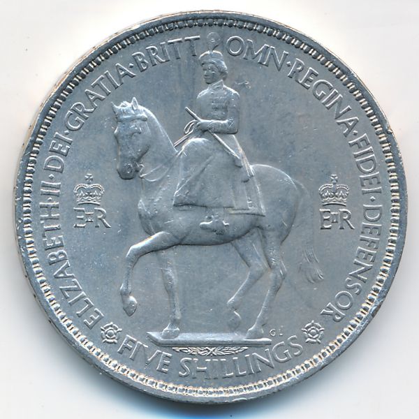 Великобритания, 1 крона (1953 г.)