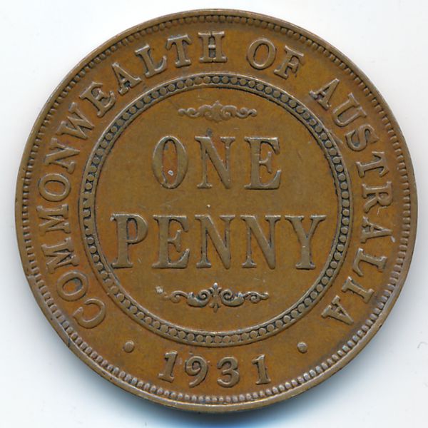 Австралия, 1 пенни (1931 г.)