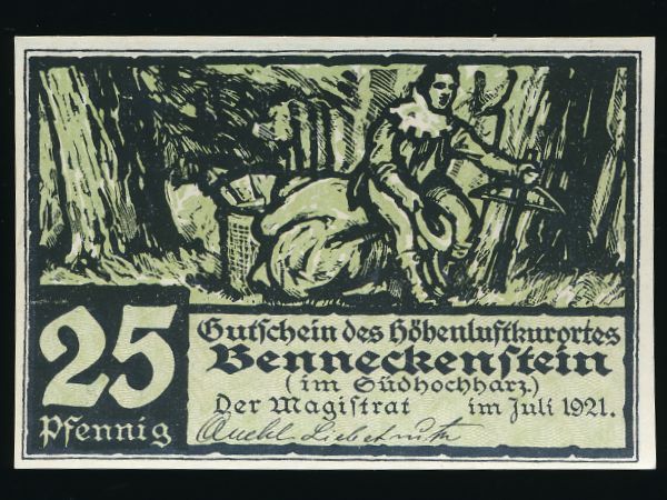 Нотгельды Германии, 25 пфеннигов (1921 г.)