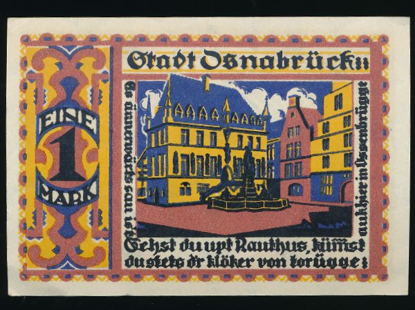 Нотгельды Германии, 1 марка