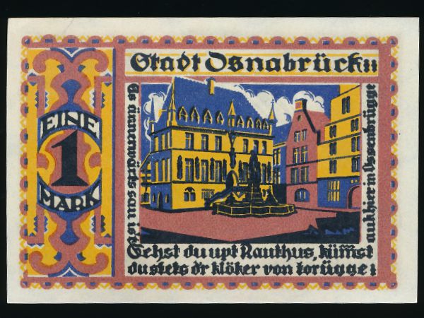 Нотгельды Германии, 1 марка