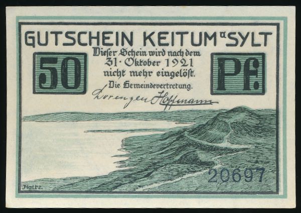 Нотгельды Германии, 50 пфеннигов (1921 г.)