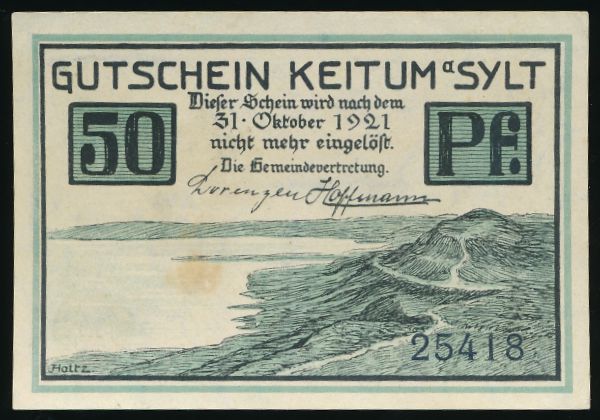 Нотгельды Германии, 50 пфеннигов (1921 г.)