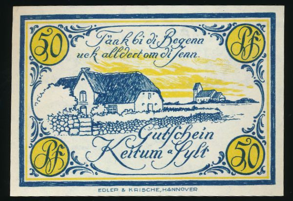 Нотгельды Германии, 50 пфеннигов (1921 г.)