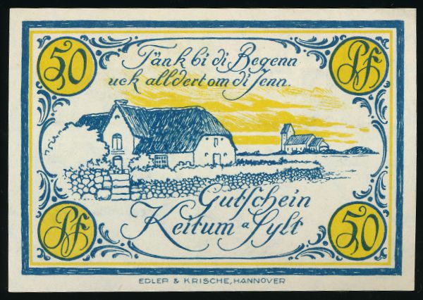 Нотгельды Германии, 50 пфеннигов (1921 г.)