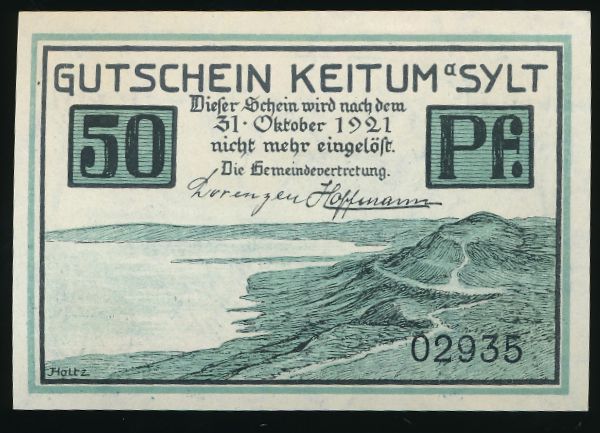 Нотгельды Германии, 50 пфеннигов (1921 г.)