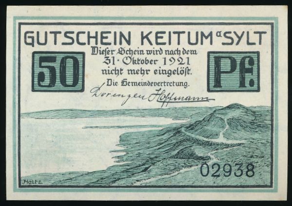 Нотгельды Германии, 50 пфеннигов (1921 г.)