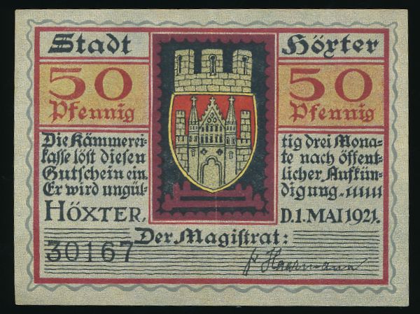 Нотгельды Германии, 50 пфеннигов (1921 г.)