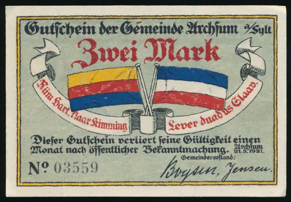 Нотгельды Германии, 2 марки (1921 г.)