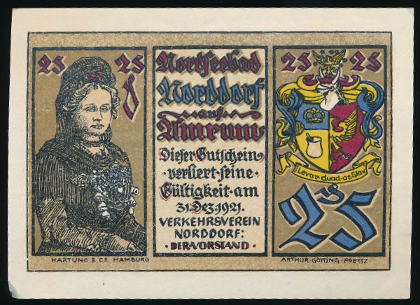 Нотгельды Германии, 25 пфеннигов (1922 г.)