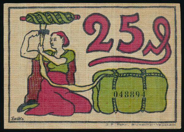 Нотгельды Германии, 25 пфеннигов (1921 г.)