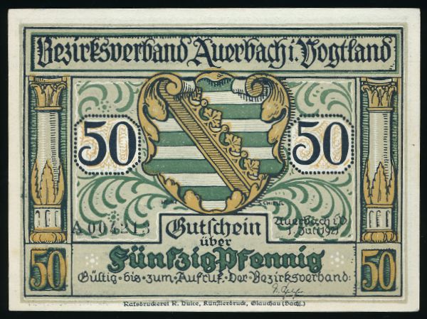 Нотгельды Германии, 50 пфеннигов (1921 г.)