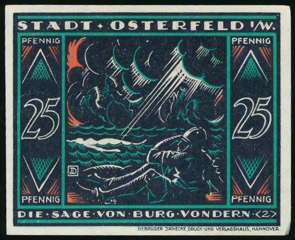 Нотгельды Германии, 25 пфеннигов (1921 г.)