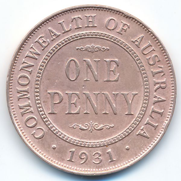 Австралия, 1 пенни (1931 г.)