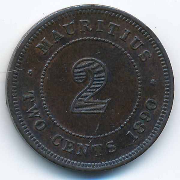 Маврикий, 2 цента (1890 г.)