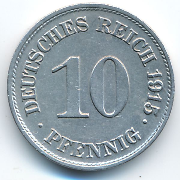Германия, 10 пфеннигов (1915 г.)