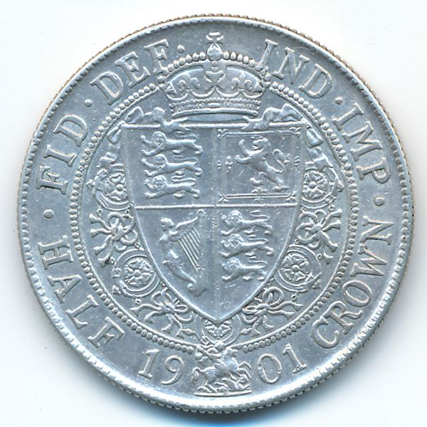 Великобритания, 1/2 кроны (1901 г.)