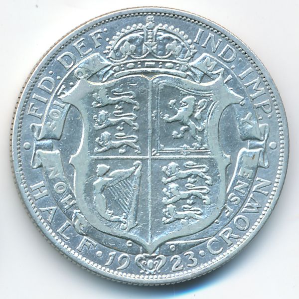 Великобритания, 1/2 кроны (1923 г.)
