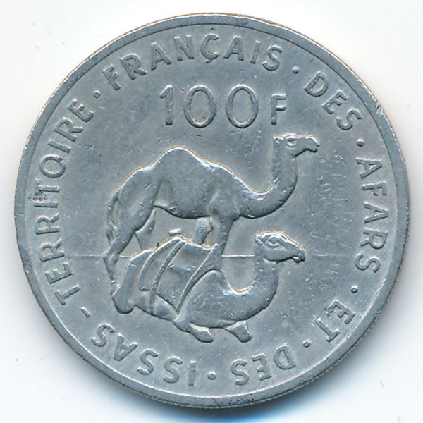 Французская территория афаров и исса, 100 франков (1970 г.)