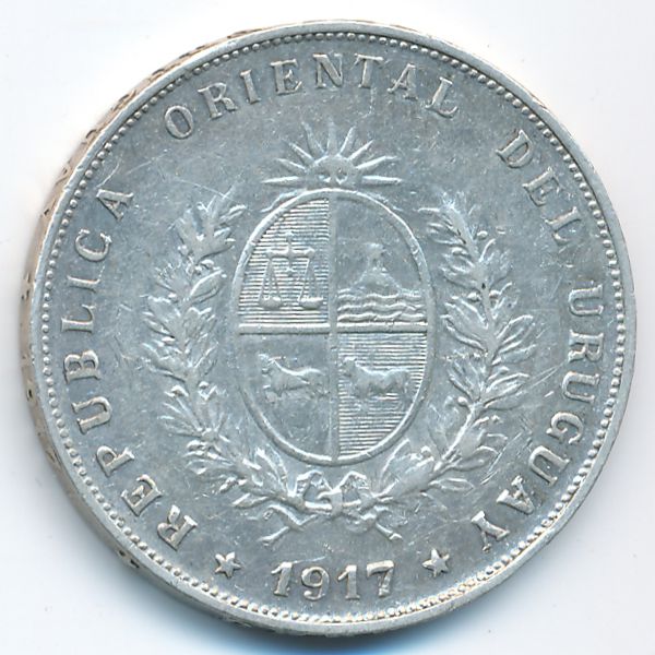 Уругвай, 50 сентесимо (1917 г.)