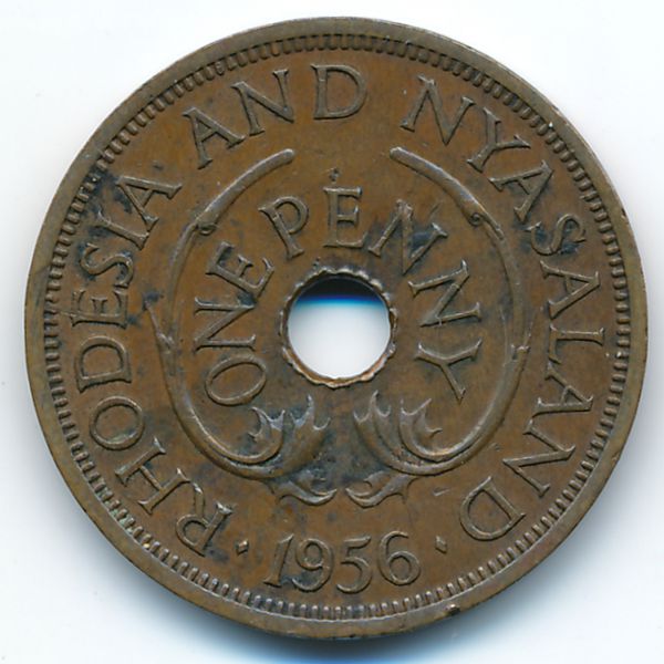 Родезия и Ньясаленд, 1 пенни (1956 г.)
