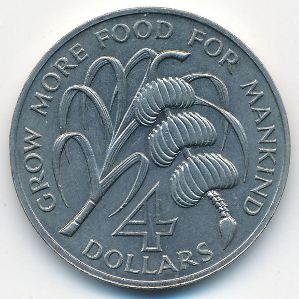 Антигуа и Барбуда, 4 доллара (1970 г.)