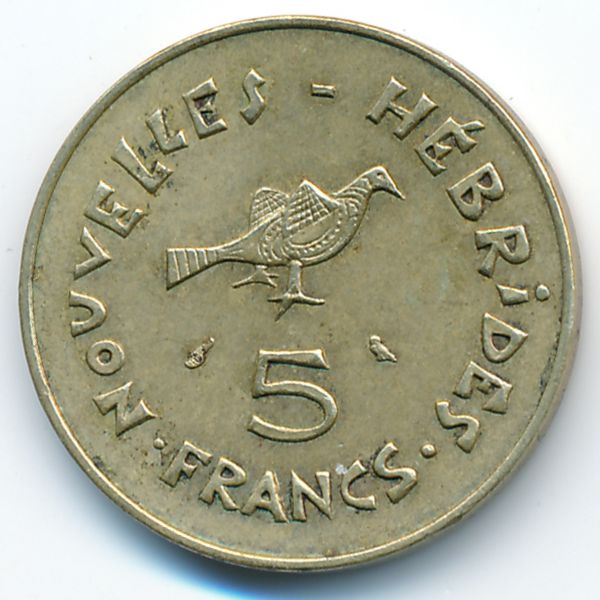 Новые Гебриды, 5 франков (1970 г.)