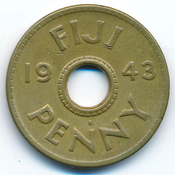 Фиджи, 1 пенни (1943 г.)