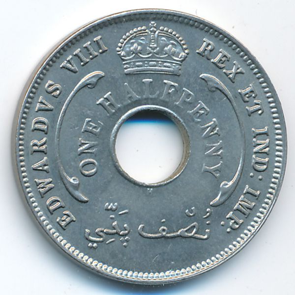 Британская Западная Африка, 1/2 пенни (1936 г.)