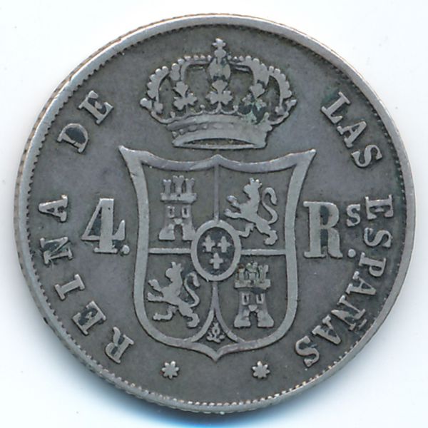 Испания, 4 реала (1852 г.)