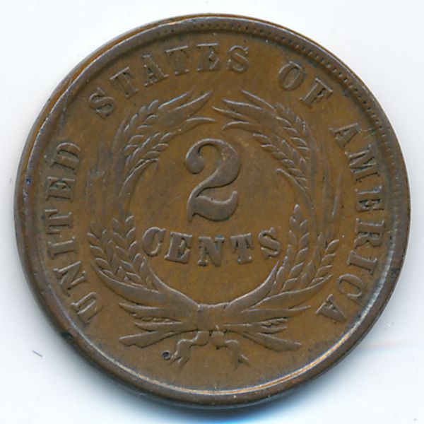 США, 2 цента (1864 г.)