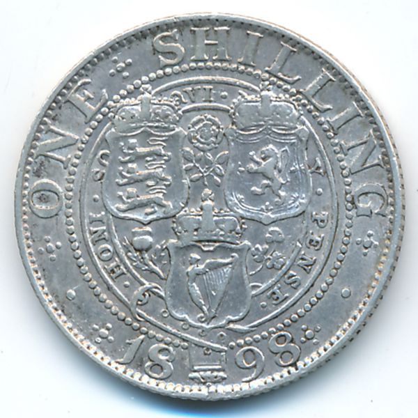 Великобритания, 1 шиллинг (1898 г.)