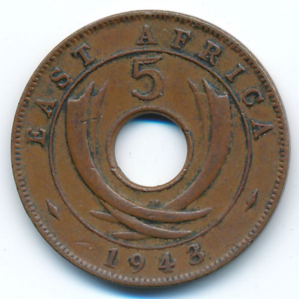 Восточная Африка, 5 центов (1943 г.)