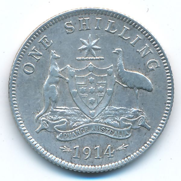 Австралия, 1 шиллинг (1914 г.)