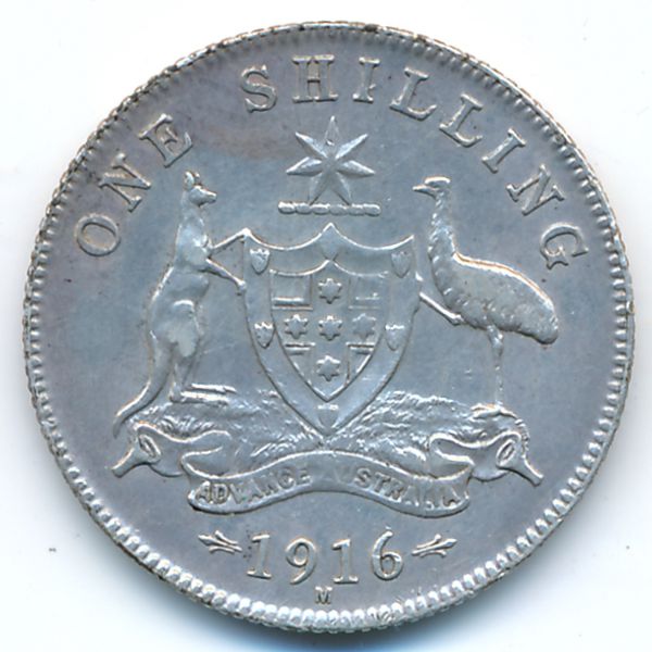 Австралия, 1 шиллинг (1916 г.)