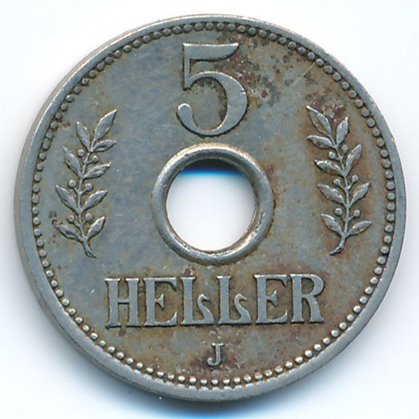 Немецкая Африка, 5 геллеров (1914 г.)