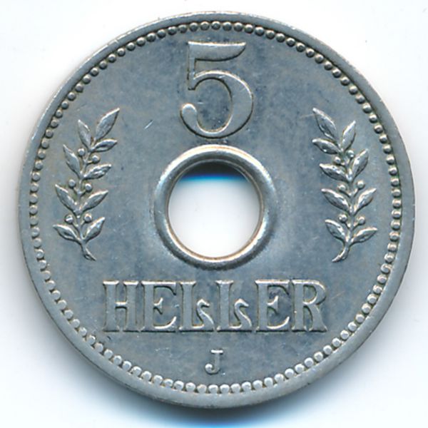 Немецкая Африка, 5 геллеров (1914 г.)