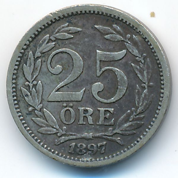 Швеция, 25 эре (1897 г.)
