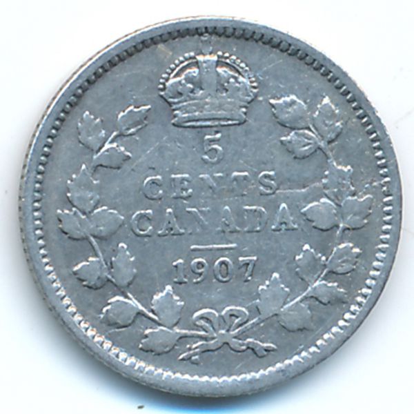 Канада, 5 центов (1907 г.)