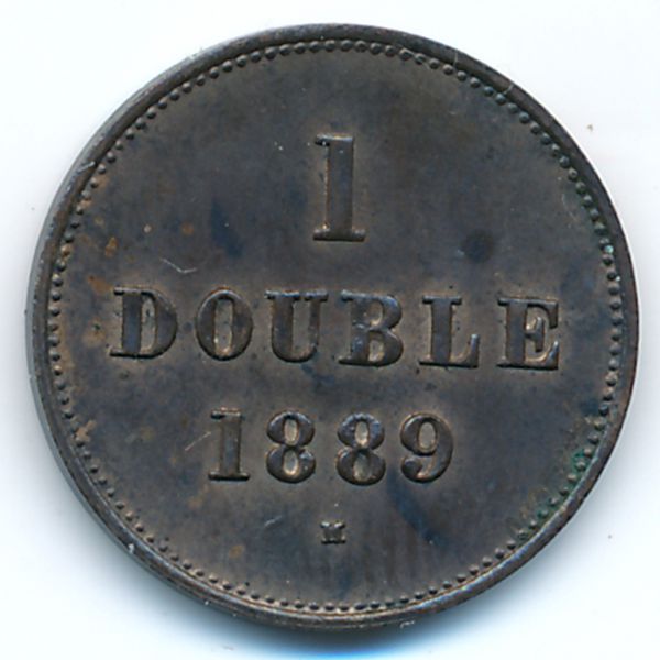 Гернси, 1 дубль (1889 г.)